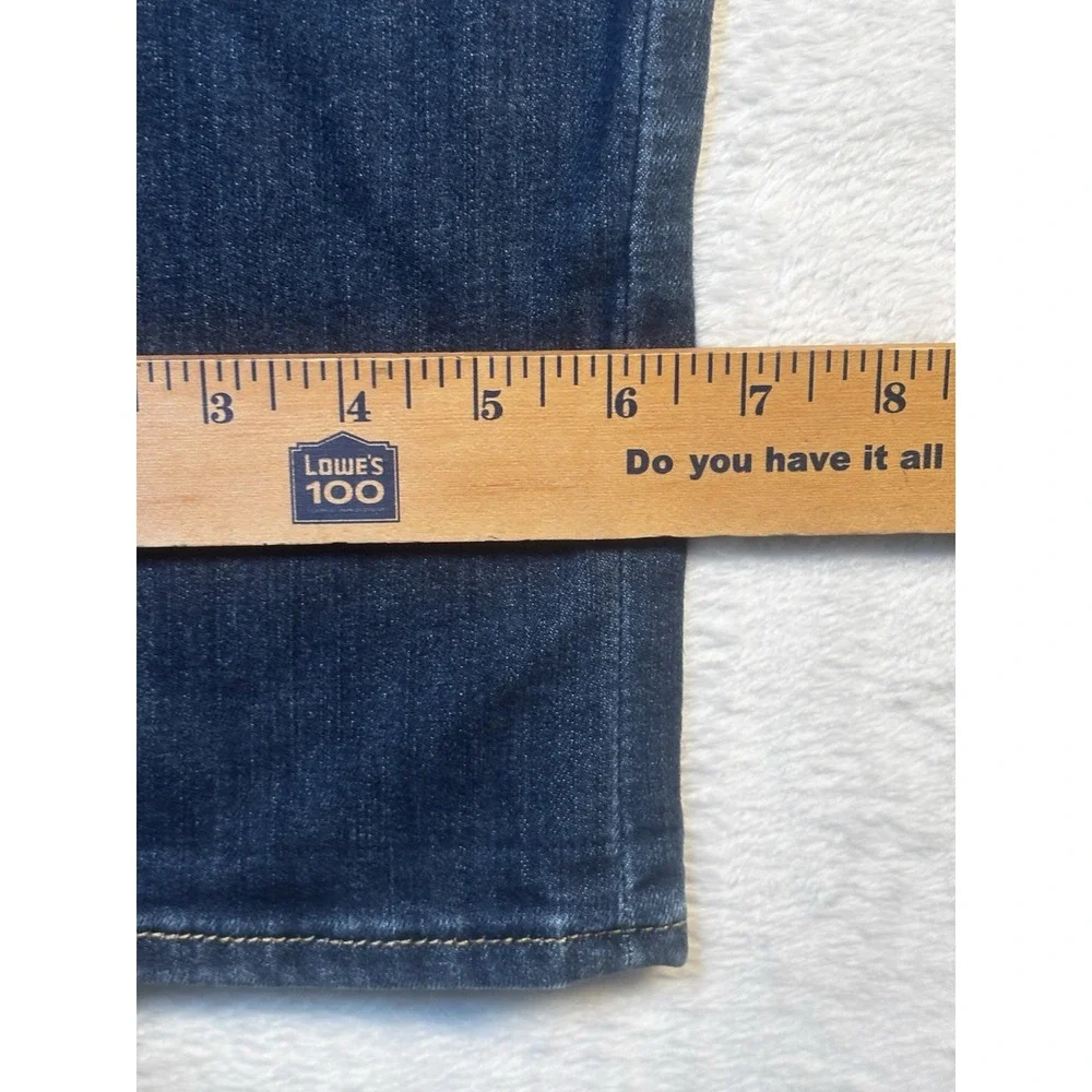 Levi's Signature Jeans Women's Modern Slim Cuffed Jeans Blue 34" (14/16) - Picture 8 of 9